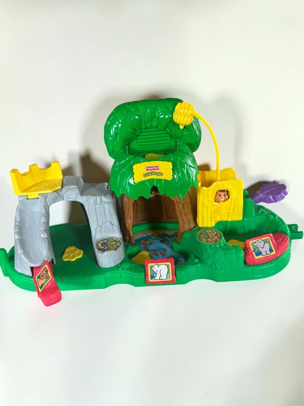 Vintage Fisher Price Little People Zoo 2503WW Jungle Playset 1990s